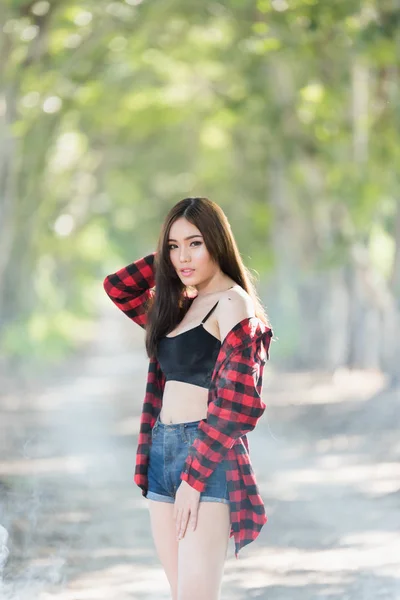 Ásia tailandês underware menina modelo — Fotografia de Stock