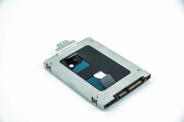 HDD, жесткий диск изолирован на белом фоне — стоковое фото