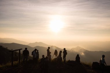 11 Aralık 2016 seyahat etmek seyir mountain view adlı Phatung Dağı'nda Chiang rai, Tayland