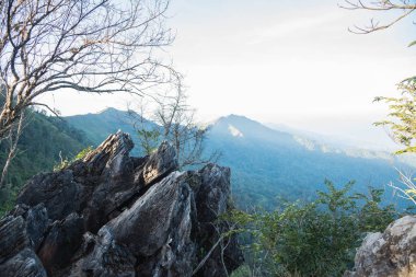 gün batımı, doğa kavramı dağ görünümünde