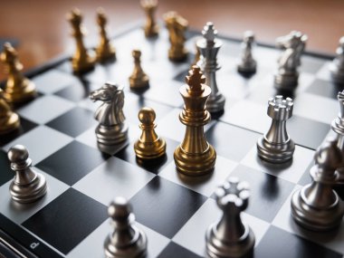 Satranç tahtasında, iş konsepti