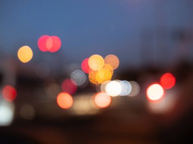 Renkli Bokeh trafik lambası