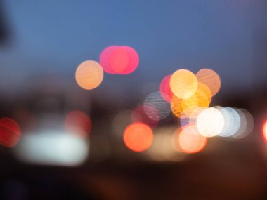 Renkli Bokeh trafik lambası