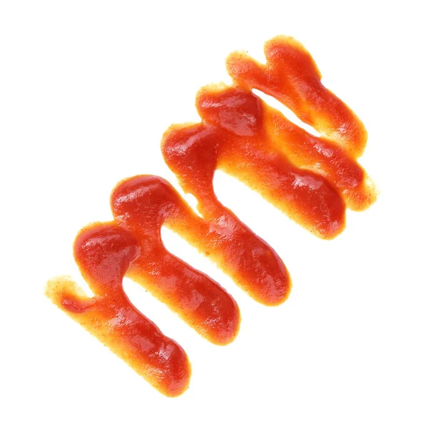 Tomater klistra in isolerade närbild. Ketchup isolerad på en vit bakgrund — Stockfoto