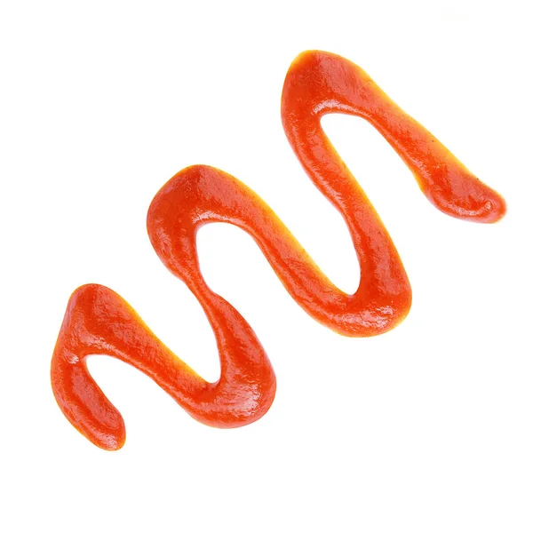 Tomater klistra in isolerade närbild. Ketchup isolerad på en vit bakgrund — Stockfoto