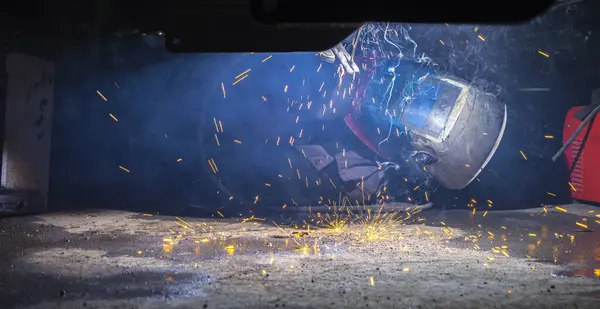 Welder Working Process — Stock Photo, Image