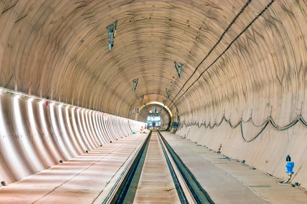 Construction Tunnel Ferroviaire Ejpovicke Tunely Construction Corridors Ferroviaires — Photo