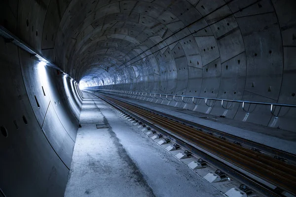 Construction Tunnel Ferroviaire Tunnel Ejpovice Construction Corridors Ferroviaires — Photo