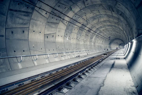 Construction Tunnel Ferroviaire Tunnel Ejpovice Construction Corridors Ferroviaires — Photo