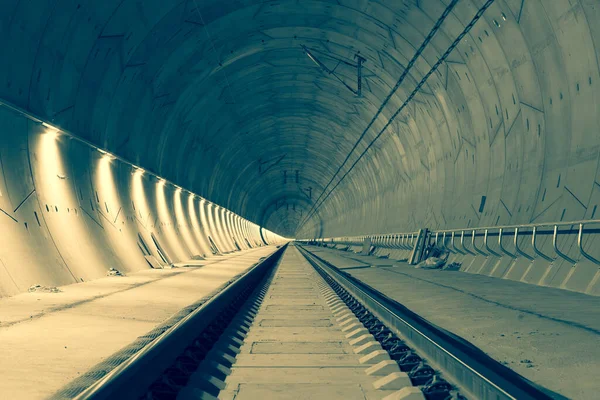 Tunnel Ferroviaire Pendant Construction Tunnel Ejpovicke Tunnels Ejpovice Construction Corridor — Photo