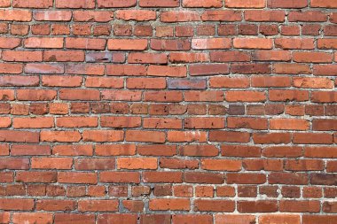 Eski bir kırmızı brock duvar doğası durumu.