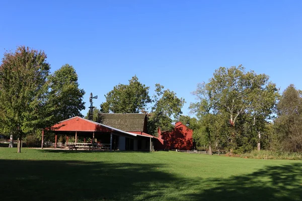 Bâtiments Ferme Midwest Côté Une Prairie — Photo