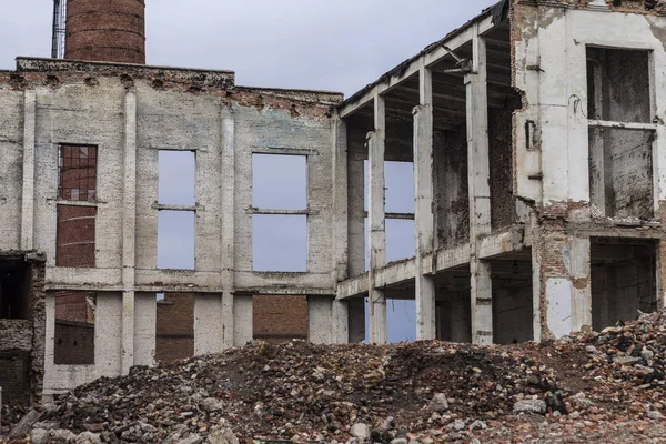 Rovine Della Casa Edifici Distrutti Guerra — Foto Stock