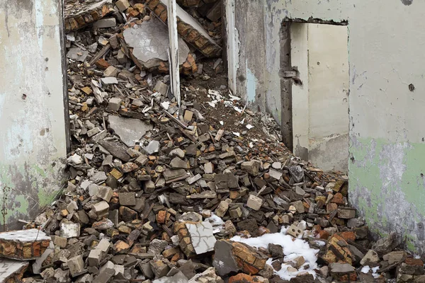 House Ruins Destroyed Buildings War — Stock Photo, Image