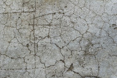 Çatlaklar ve çiziklerle beton doku, duvar, arka plan olarak kullanılabilir, metin için alanı olan web pankartı