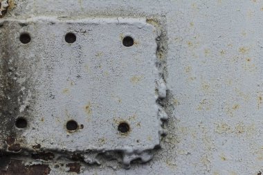 Paslı metal dokusu, çizikler ve çatlaklar, arka plan