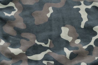Kamuflaj arka plan dokusu, askeri üniforma yüzeyini kapatın.