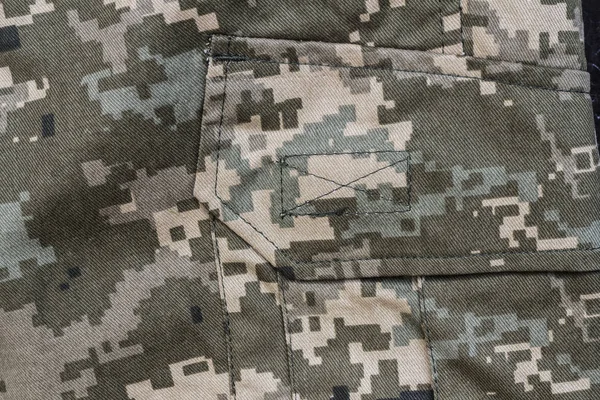Detailní Záběr Povrch Vojenské Uniformy — Stock fotografie