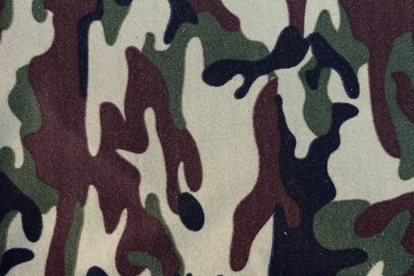 Texture Fond Camouflage Gros Plan Surface Uniforme Militaire — Photo