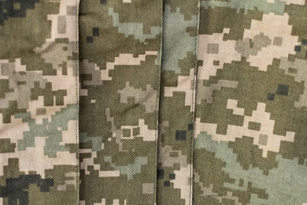 Maskování Pozadí Textury Zblízka Vojenské Uniformní Povrch — Stock fotografie