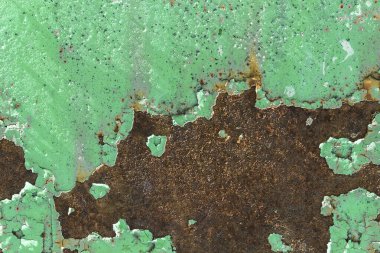 Paslı metal dokusu, çizikler ve çatlaklar, arka plan