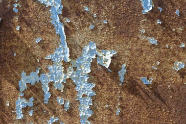 Paslı metal dokusu, çizikler ve çatlaklar, arka plan