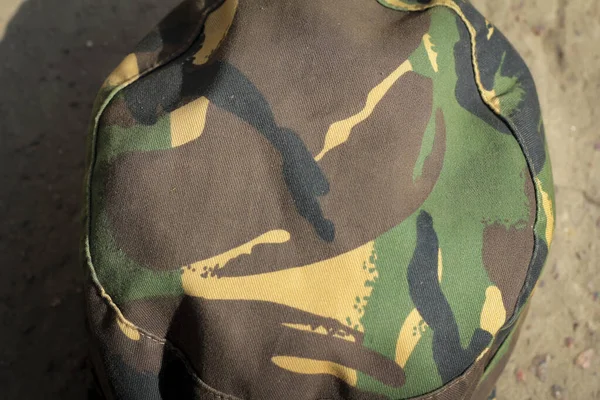 Texture Fond Camouflage Gros Plan Surface Uniforme Militaire — Photo