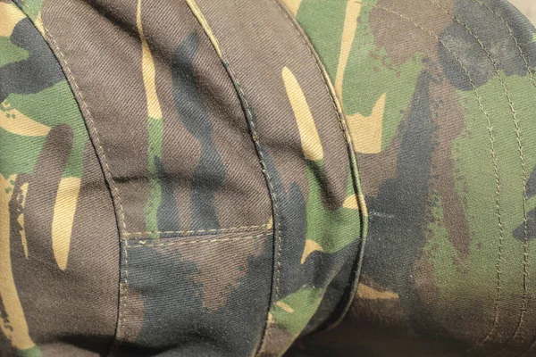 Texture Fond Camouflage Gros Plan Surface Uniforme Militaire — Photo