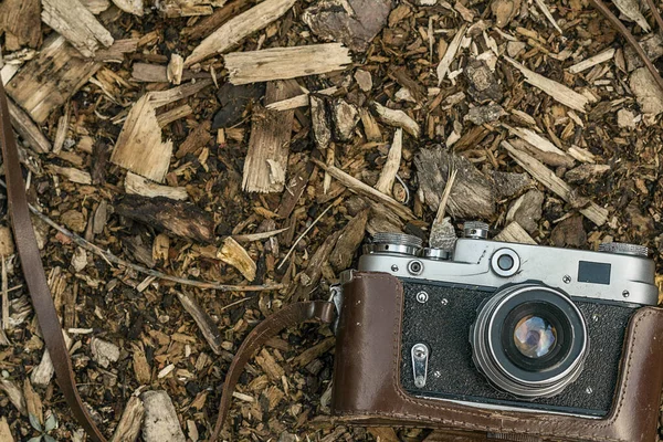 Equipo Fotográfico Antiguo Puede Utilizar Como Fondo Banner Web Con —  Fotos de Stock