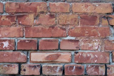 Tuğla dokusu, duvar, çatlaklar ve çizikler.