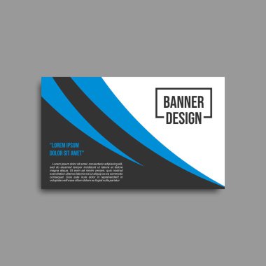 mavi sanatsal afiş şablon tasarımı. Basit, modern ve hemen kullanılabilir..