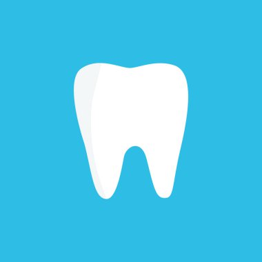 Mavi Beyaz diş simgesini