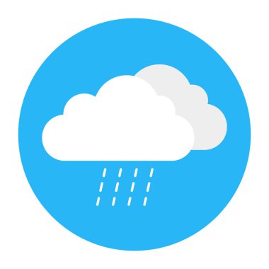 Düz stil hava Icon - bulutlar