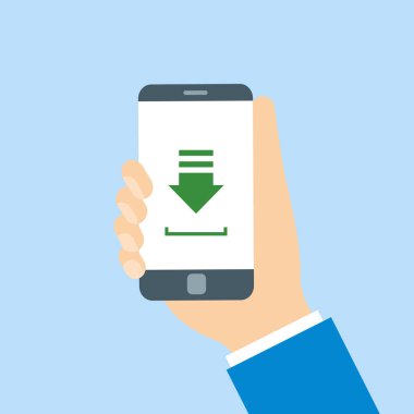 Dosya indirme ile telefon holding eller