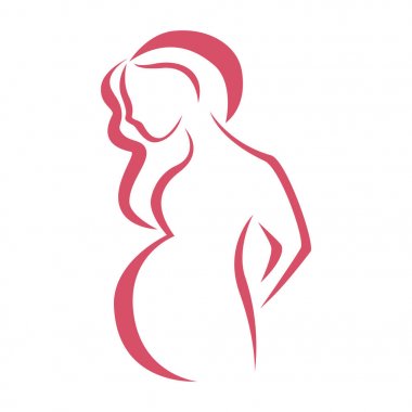 Hamile kadın stilize görüntü