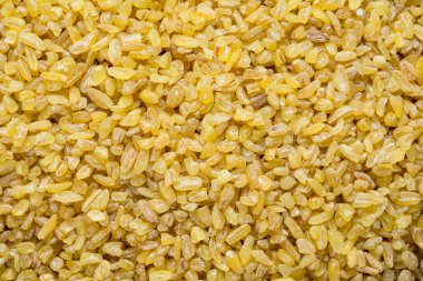 Bulgur taneleri bir arka plan olarak