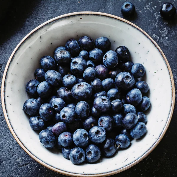 stock image Blueberries in bowl square crop