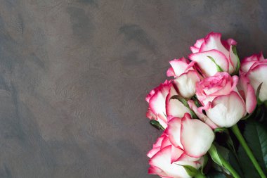 antika arka plan üzerinde pembe güller