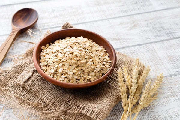 Copos de avena, avena laminada —  Fotos de Stock