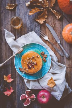 Kabak krep sonbahar Gıda kompozisyonu