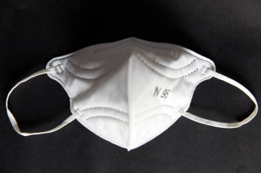 White N95 Mask for Coronavirus prevention clipart