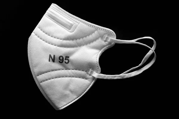 Topeng White N95 Untuk Penggunaan Medis Terhadap Coronavirus Dan Pencegahan — Stok Foto