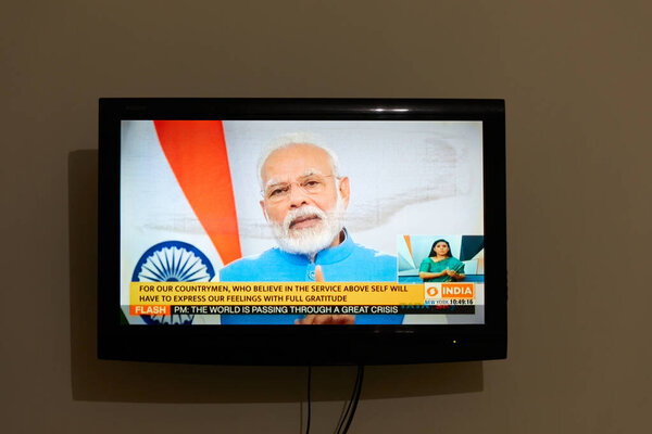 Prime Minister Narendra Modi delivers his address to the Nation