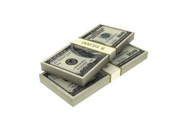 3D yüz ABD dolar destesi