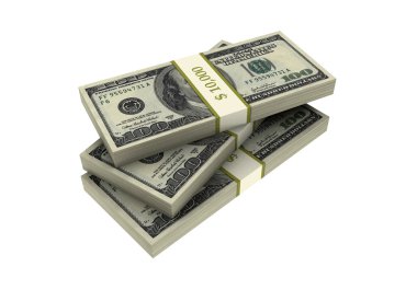 3D yüz ABD dolar destesi