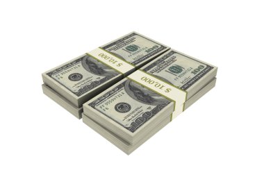 3D yüz ABD dolar destesi