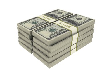 3D yüz ABD dolar destesi