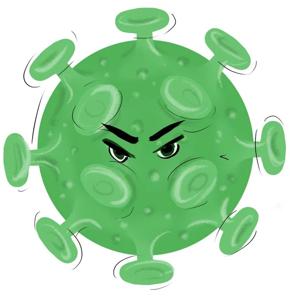 Dangerous evil deadly virus molecule — Stock Photo, Image