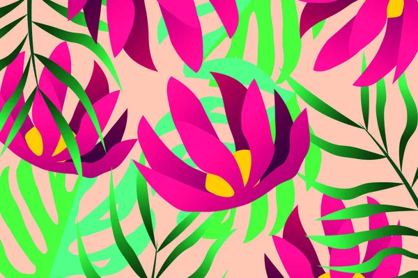 Pink Garden Cute Flower Tree Useful Graphic Design Element Decorate — Stock Vector