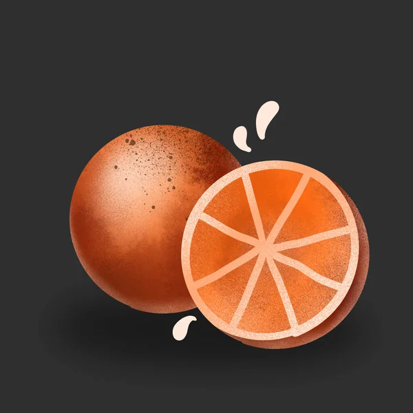 Beautiful and meaningful Orange splash fruit good for use as background or isolated graphic design element and also use in card design too, illustration design element